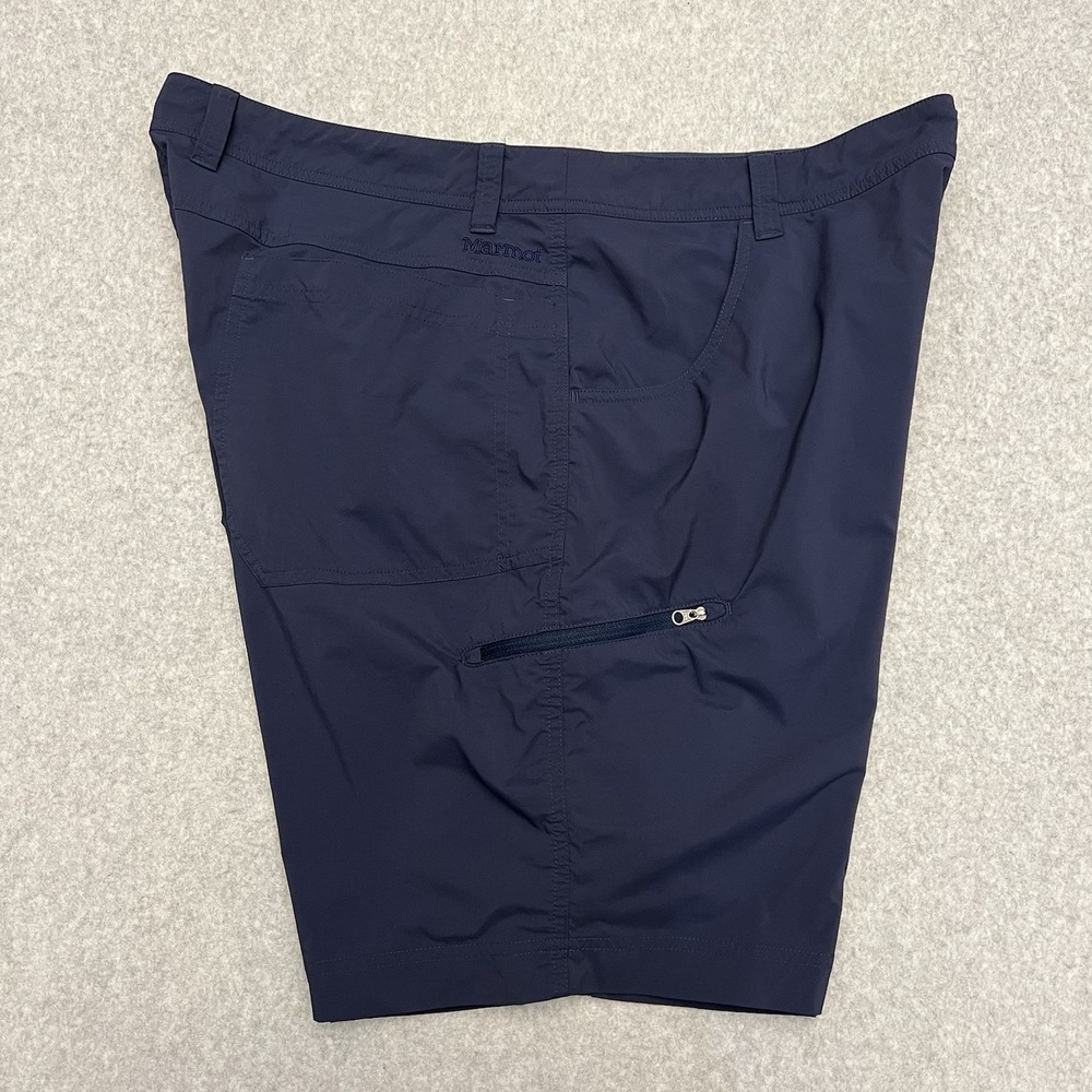 Marmot Shorts Men's 38 Blue Zip Pockets Performance Technical Climb Hike GORP - Picture 9 of 16